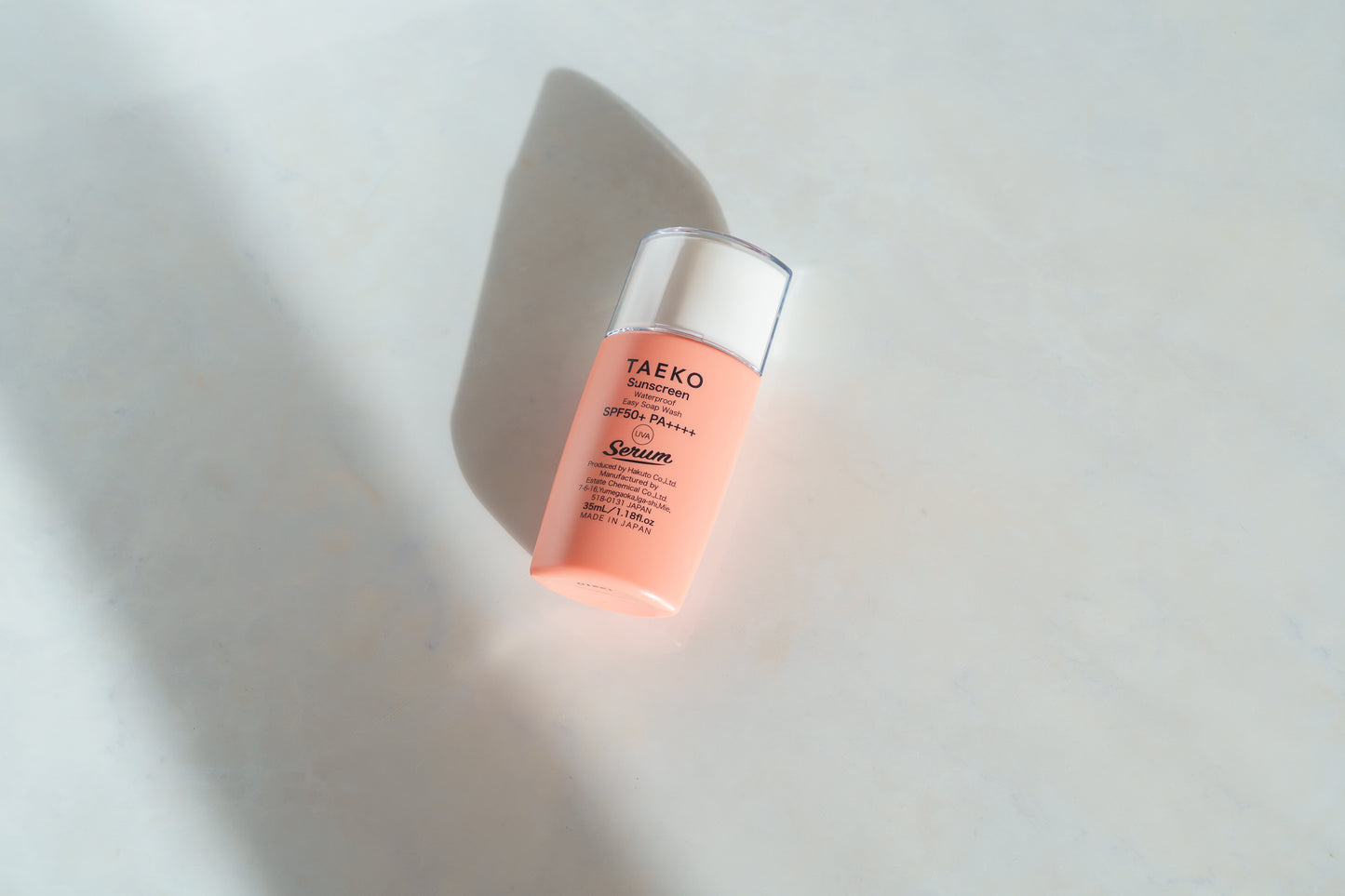 TAEKO タエコ サンスクリーン 日焼け止め 美容液 石けんで落とせる 無添加 日本製 SPF50+ PA++++